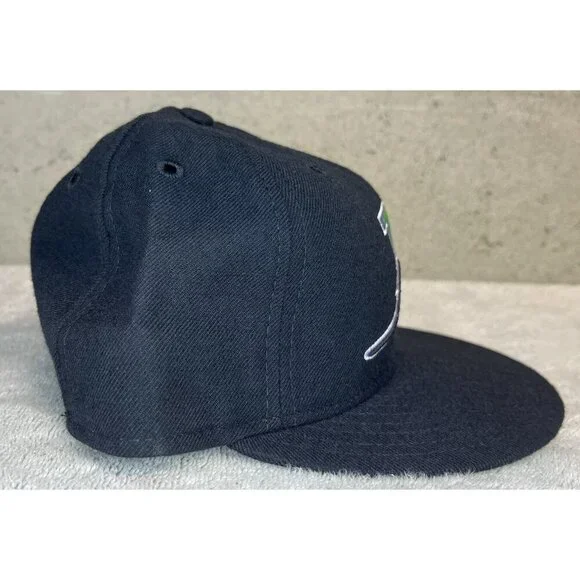 Vintage NWT Tampa Bay Rays New Era Diamond Collection 59Fifty Black Hat Sz 7 ¼